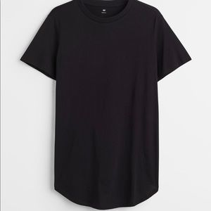 Mens Long, crew neck T-shirt in soft jersey - new with tag size small